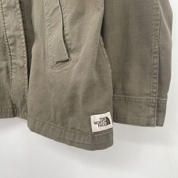 The North Face Green Cotton Shipler Full-Zip Anorak Hooded Jacket Size Large - Picture 8 of 10